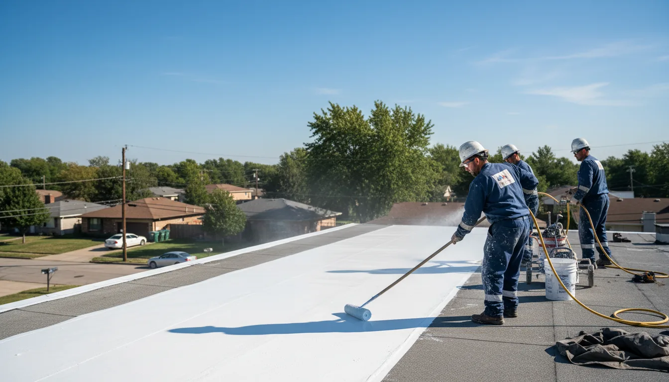Commercial roof coating in Little Cedar, IA near me